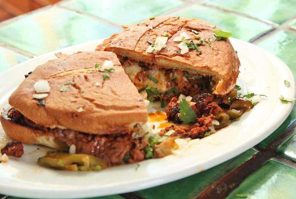 Tortas at Senior Fajitas in Portland, Tennessee the dinner spot for the Tennessee Songwriters Week Showcase Guide.