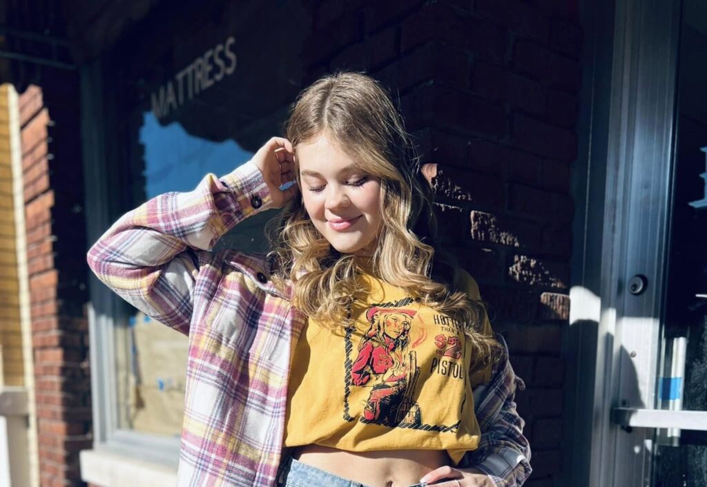 Dash of Dez clothes being modeled on Portland's Main Street